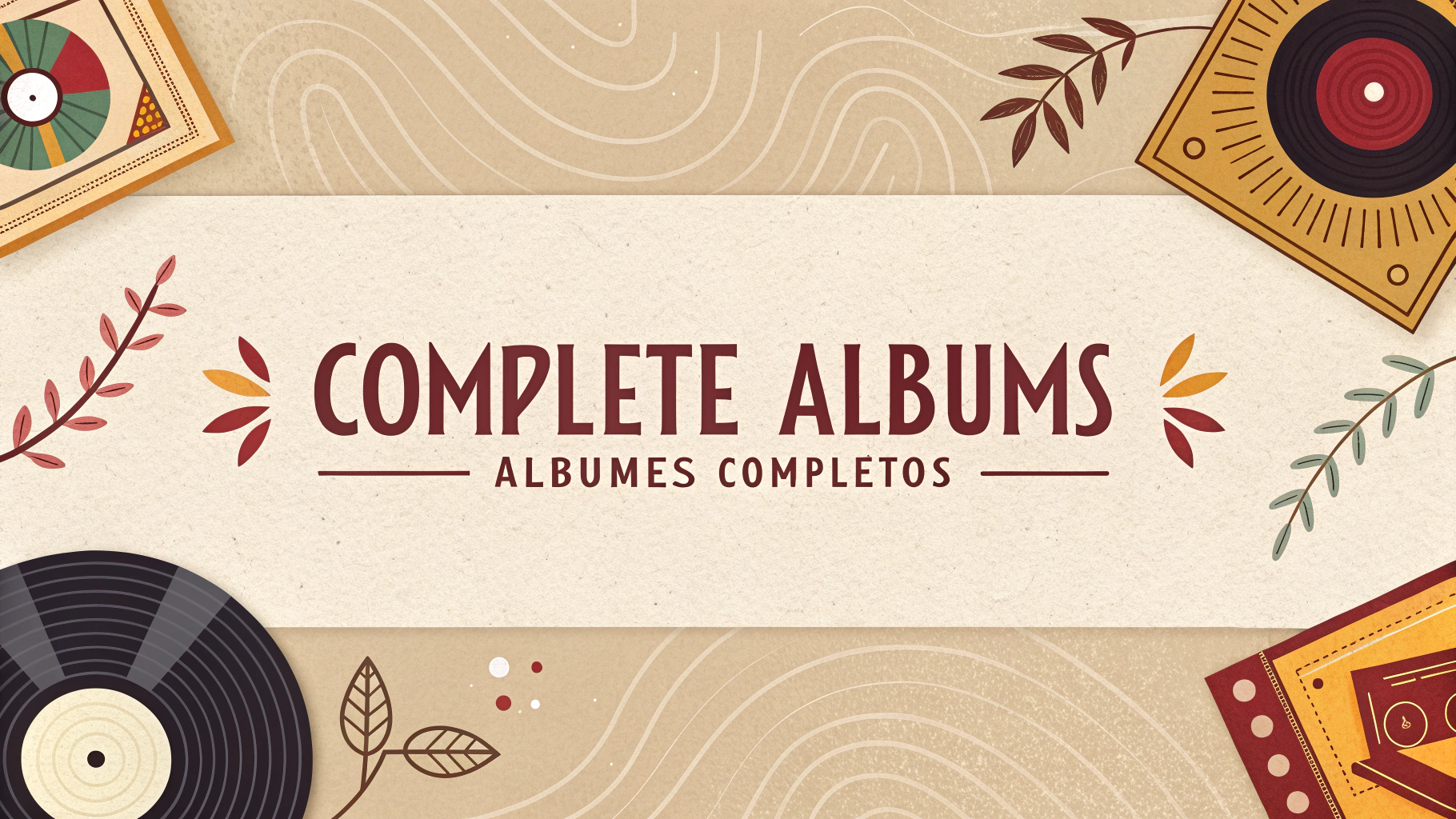 Bilingual album collection showing English and Spanish song artwork
